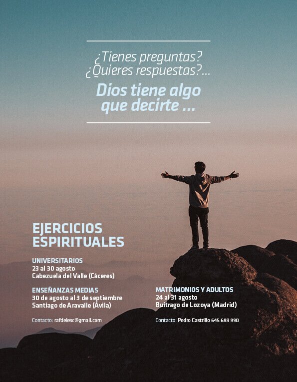 Ejercicios espirituales verano 2020