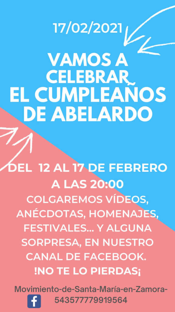 Promoción del cumpleaños de Abelardo