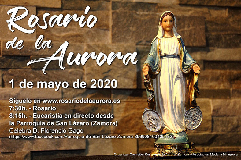 Rosario de la aurora en Zamora 2020